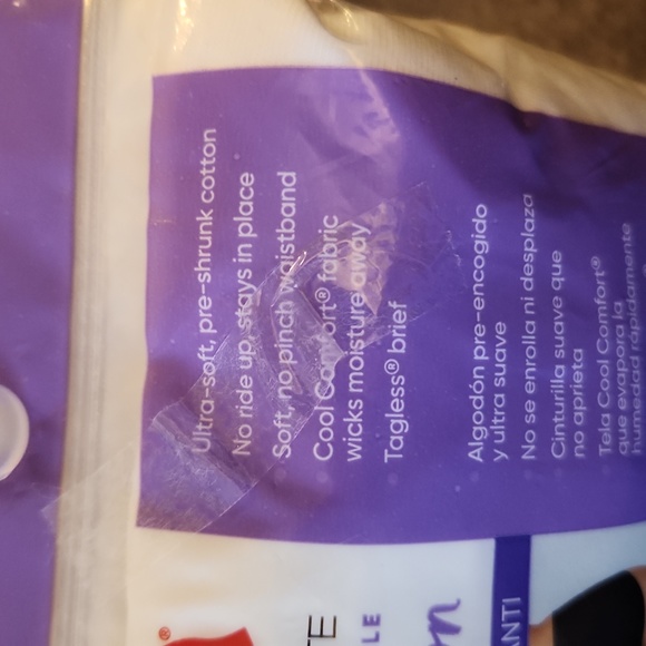 NWT Hanes Tagless Briefs Size 2XL - Picture 4 of 5